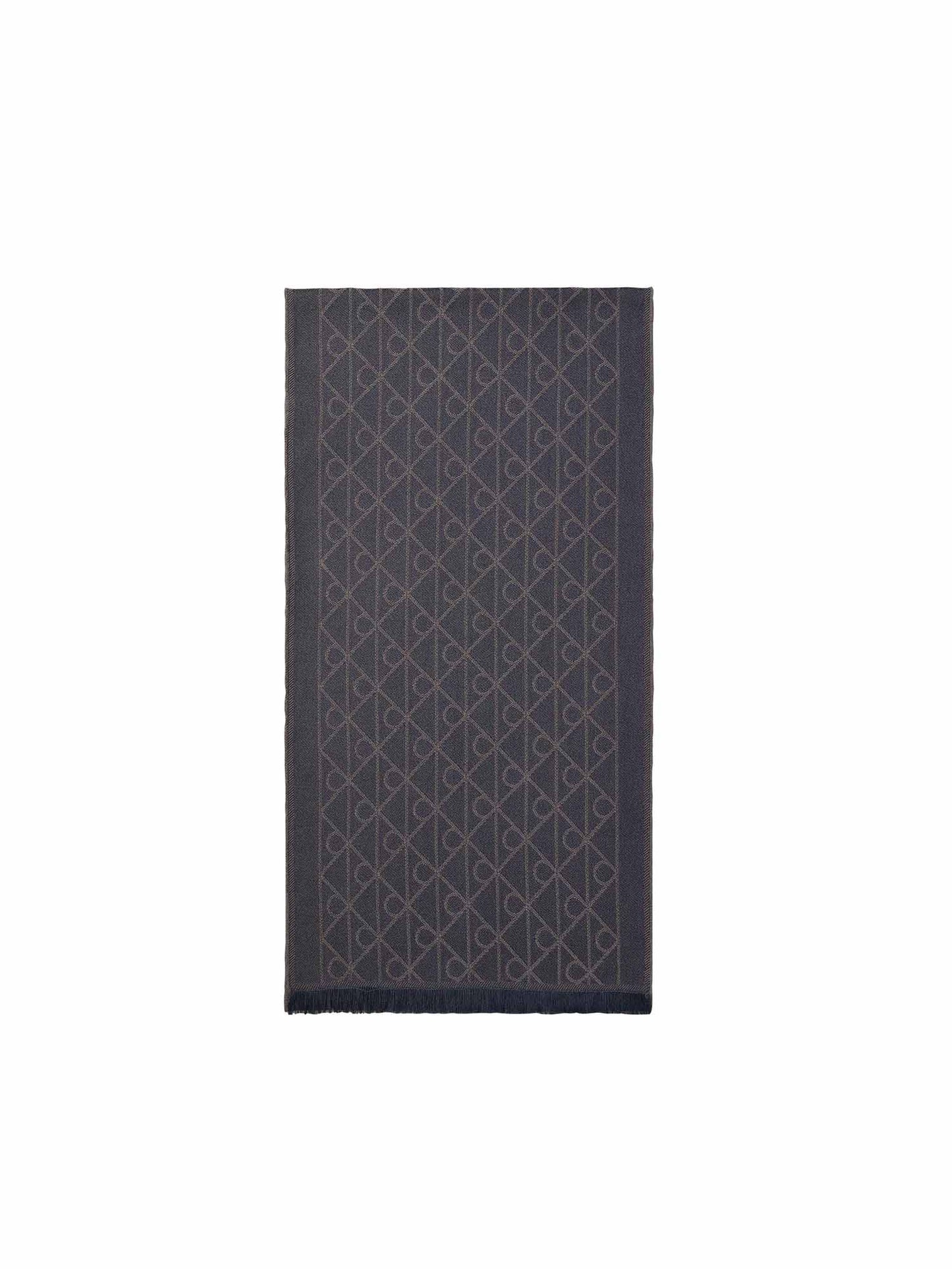 Calvin Klein Ck Tonal Jcq Scarf, sciarpa da unisex adulto blu