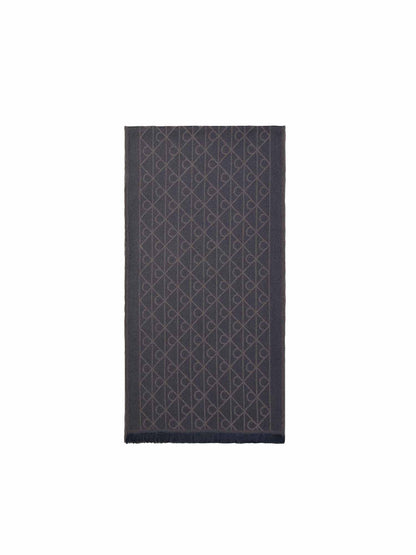 Calvin Klein Ck Tonal Jcq Scarf, sciarpa da unisex adulto blu