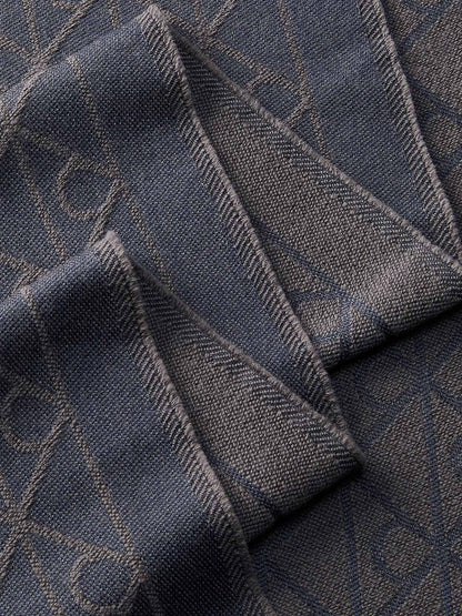 Calvin Klein Ck Tonal Jcq Scarf, sciarpa da unisex adulto blu
