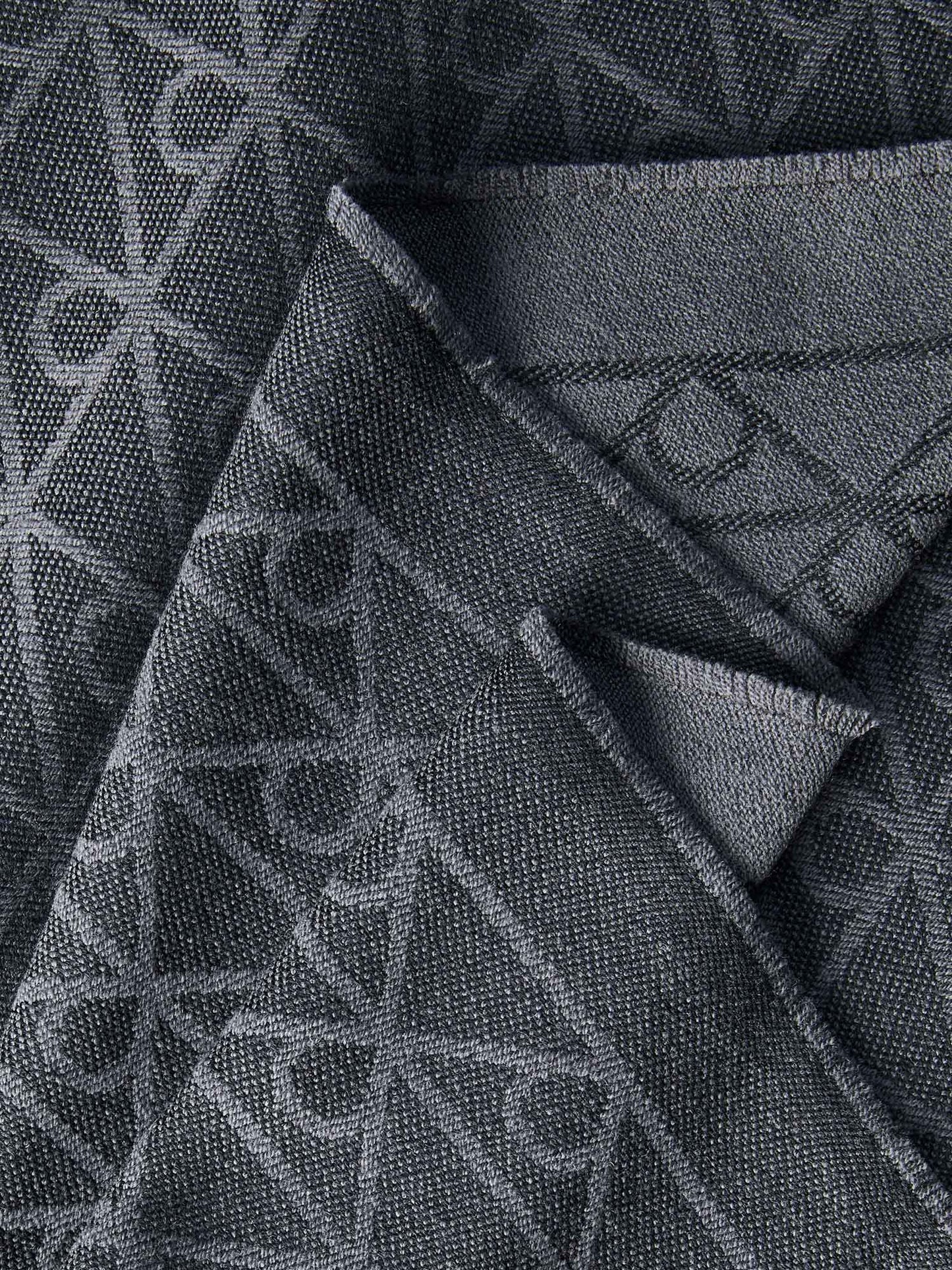 CALVIN KLEIN SCIARPA MONOGRAM DA UOMO NERO
