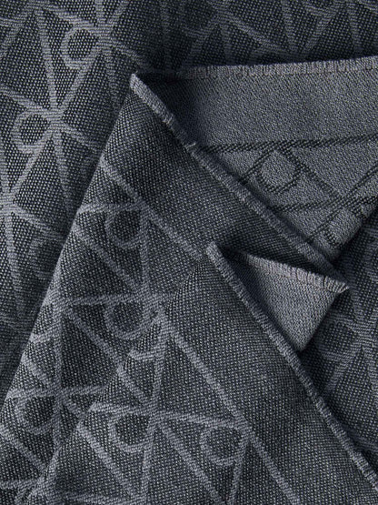 CALVIN KLEIN SCIARPA MONOGRAM DA UOMO NERO