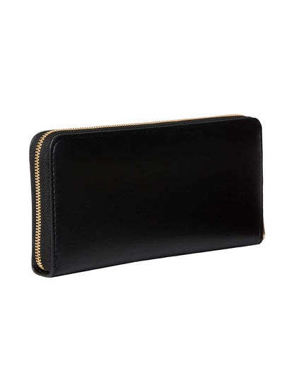 Ck bold long zip aro portafogli da donna nero