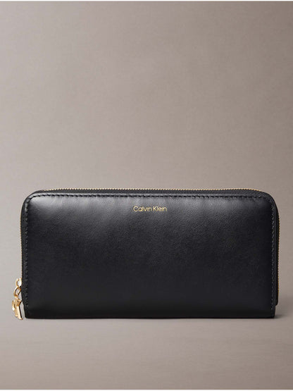 PORTAFOGLI  LARGE ZIP AROUND CALVIN KLEIN DONNA NERO