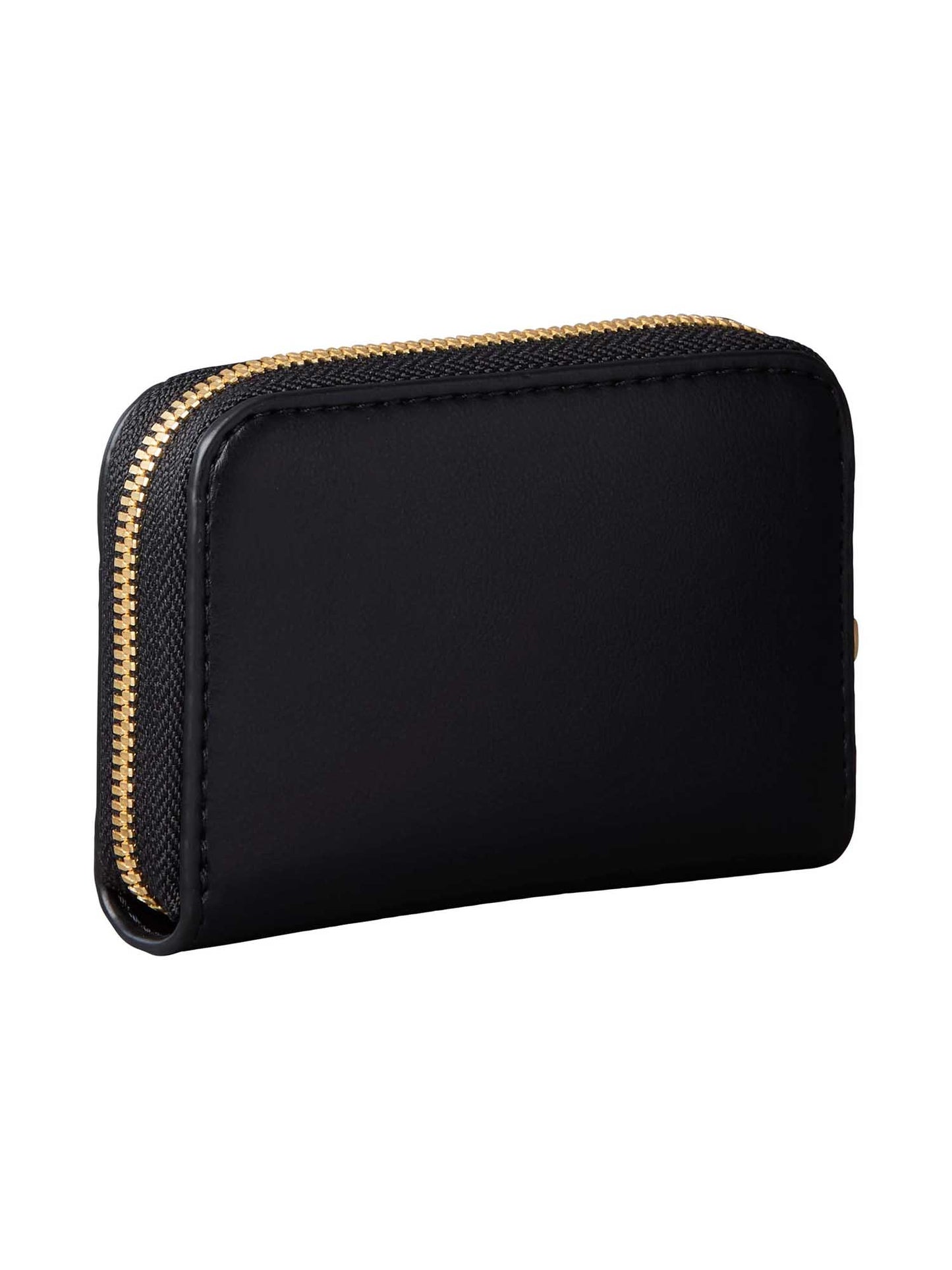 Portafoglio Bold Medium Zip da donna in similpelle nero