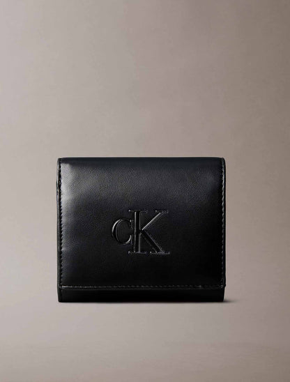 Calvin Klein Bold Medium Bifol, portafoglio da donna nero