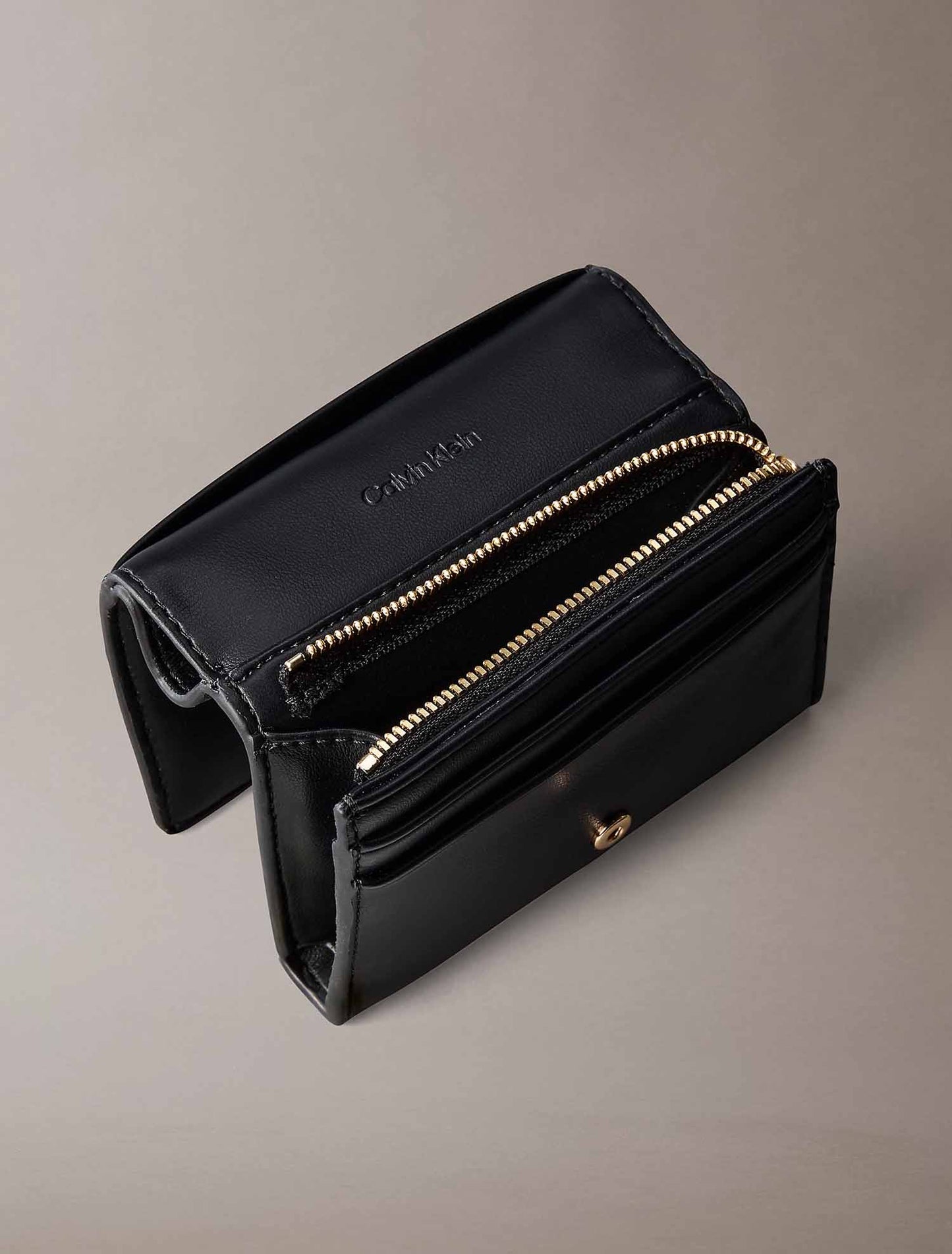 Calvin Klein Bold Medium Bifol, portafoglio da donna nero