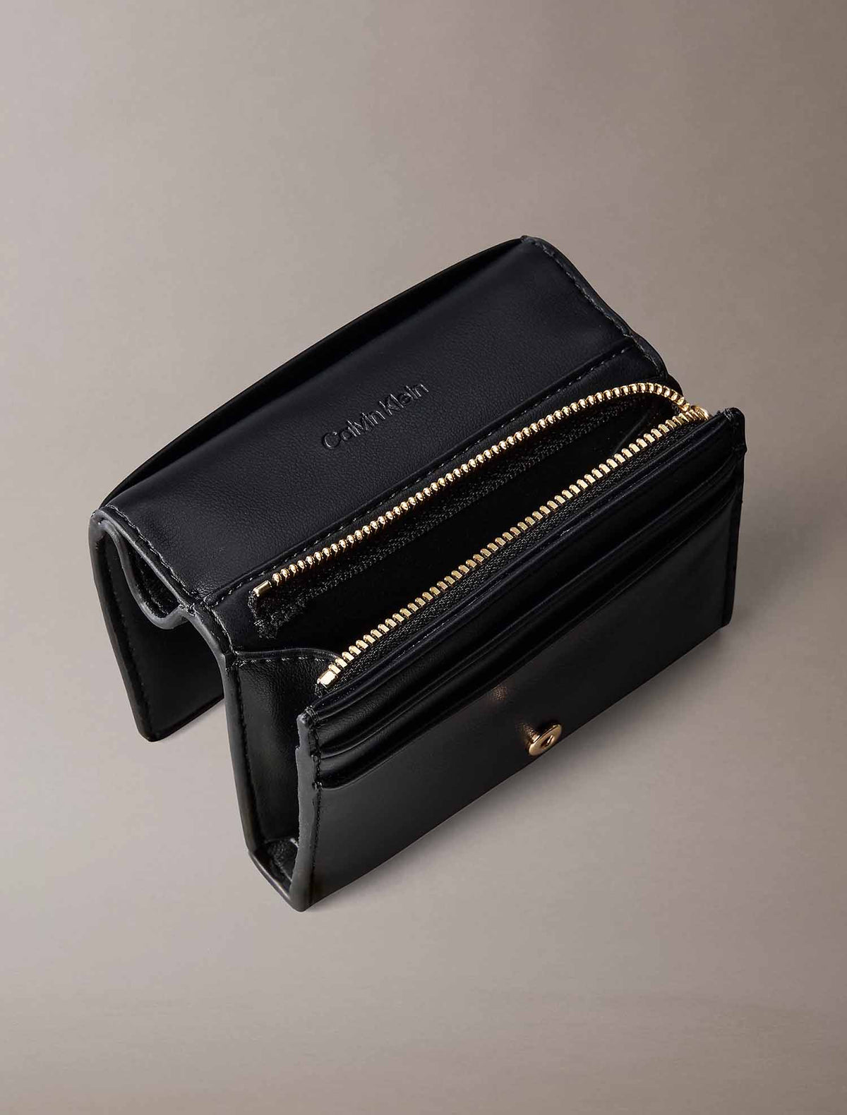 Ck bold medium bifol portafogli da donna nero