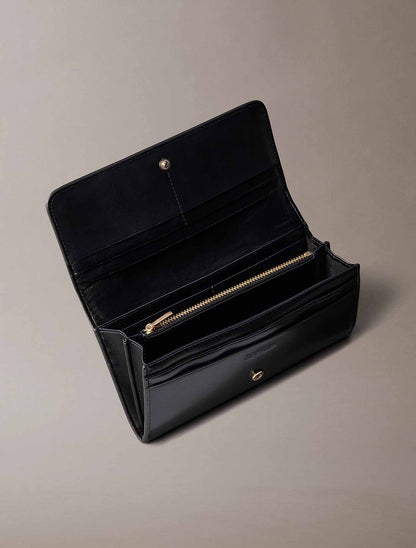 Calvin Klein Ck Long Wallet, portafoglio da donna nero