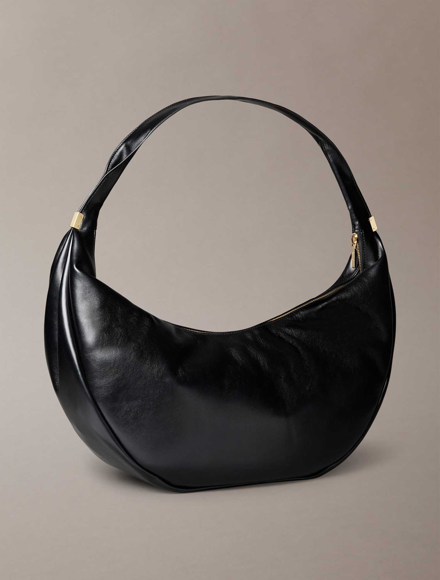 BORSA HOBO PINCHED SOFT CALVIN KLEIN DA DONNA NERO