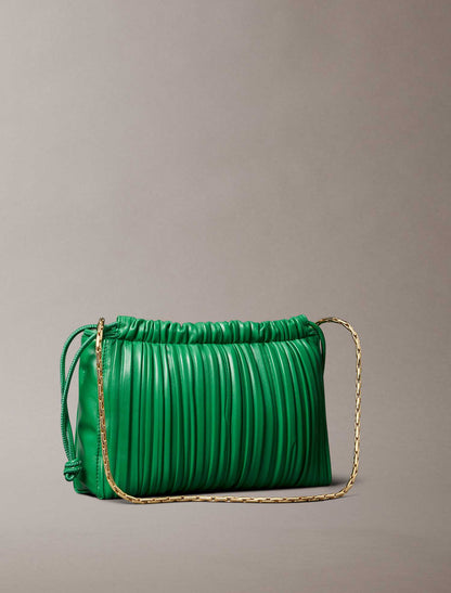 BORSA DRAWSTRING PLISSE CALVIN KLEIN DA DONNA VERDE