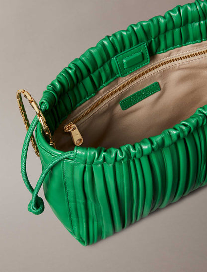 BORSA DRAWSTRING PLISSE CALVIN KLEIN DA DONNA VERDE