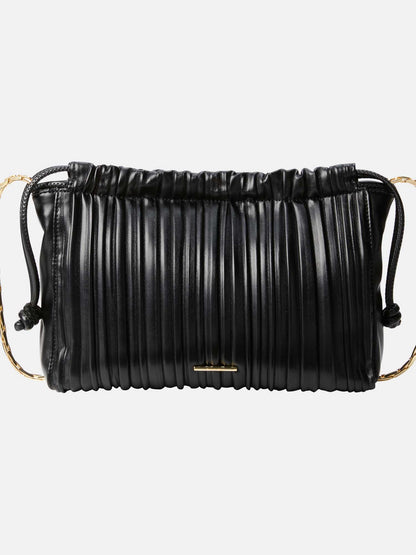 BORSA DRAWSTRING PLISSE CALVIN KLEIN DA DONNA NERO