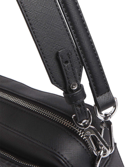 BORSA A TRACOLLA MONOGRAM CALVIN KLEIN DA DONNA NERO