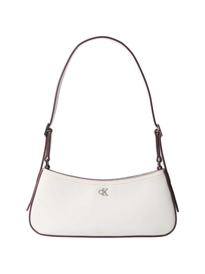 Calvin Klein Small Shoulder Bag bianca da donna
