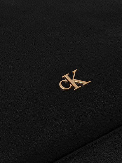 BORSA TOTE MINIMAL MONOGRAM CALVIN KLEIN DA DONNA NERO