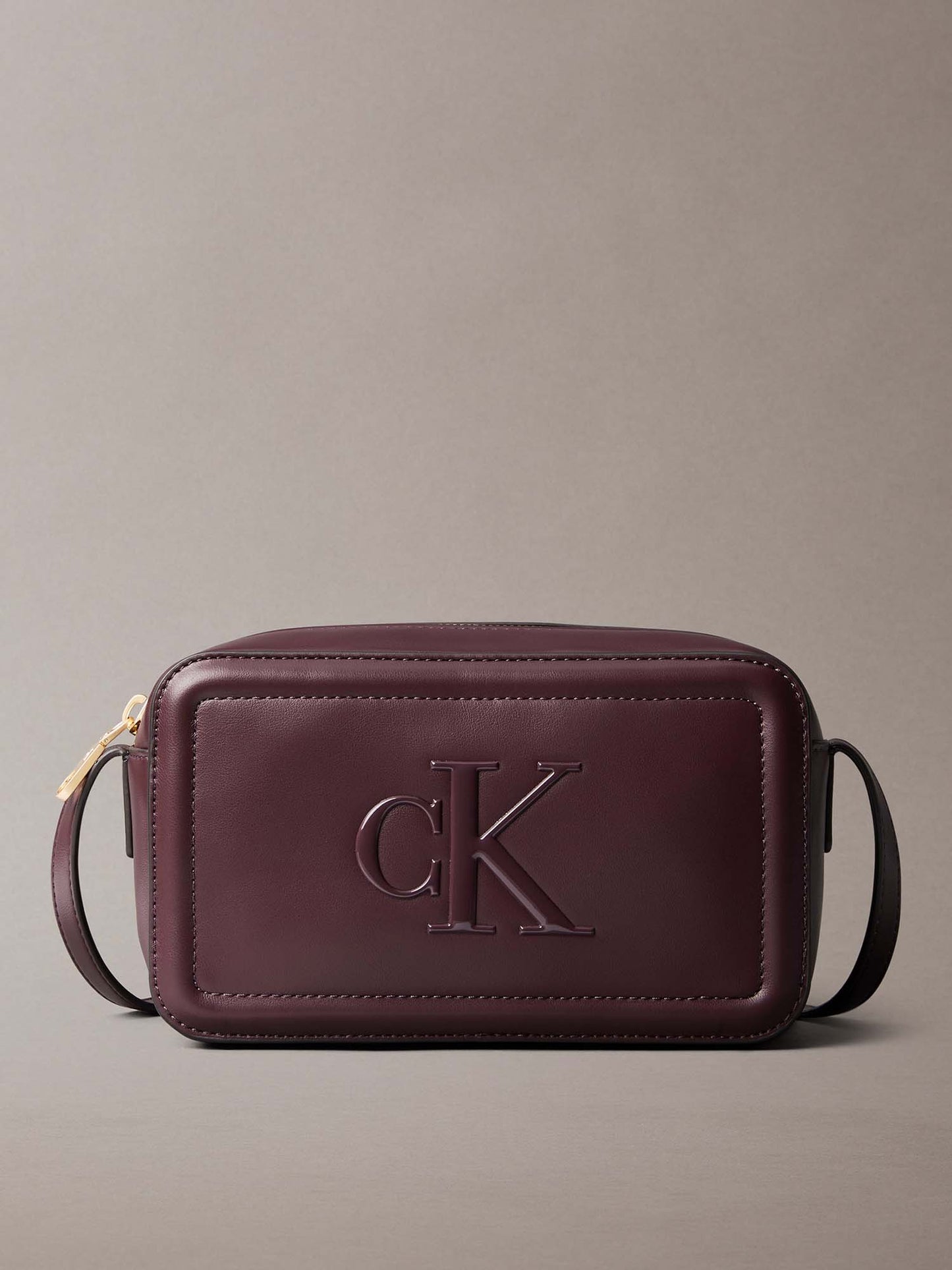 CALVIN KLEIN BORSA RAISED CAMERA BAG DONNA BORDEAUX