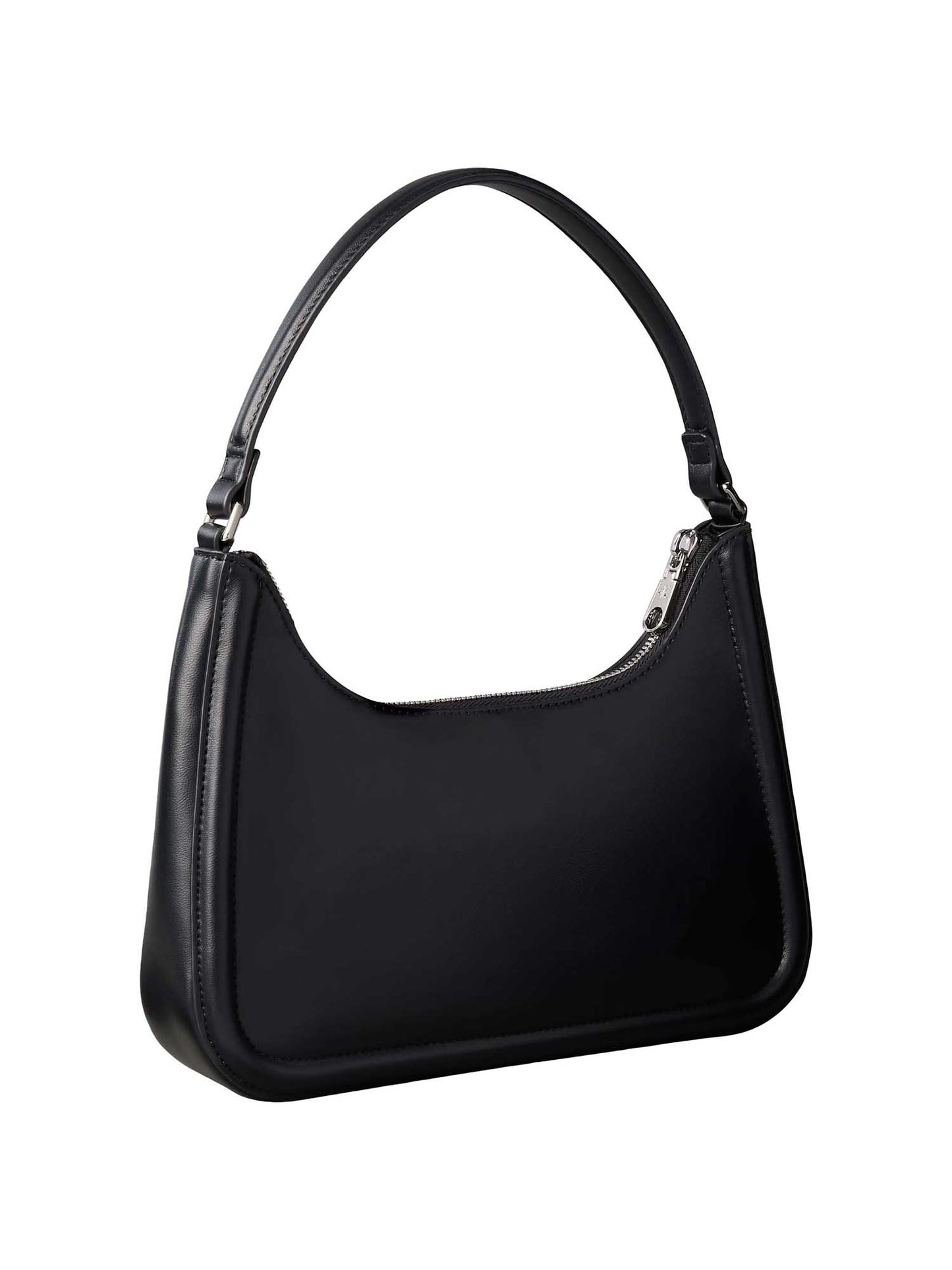 Calvin Klein Bold Shoulder Bag, borsa mezza luna nera da donna