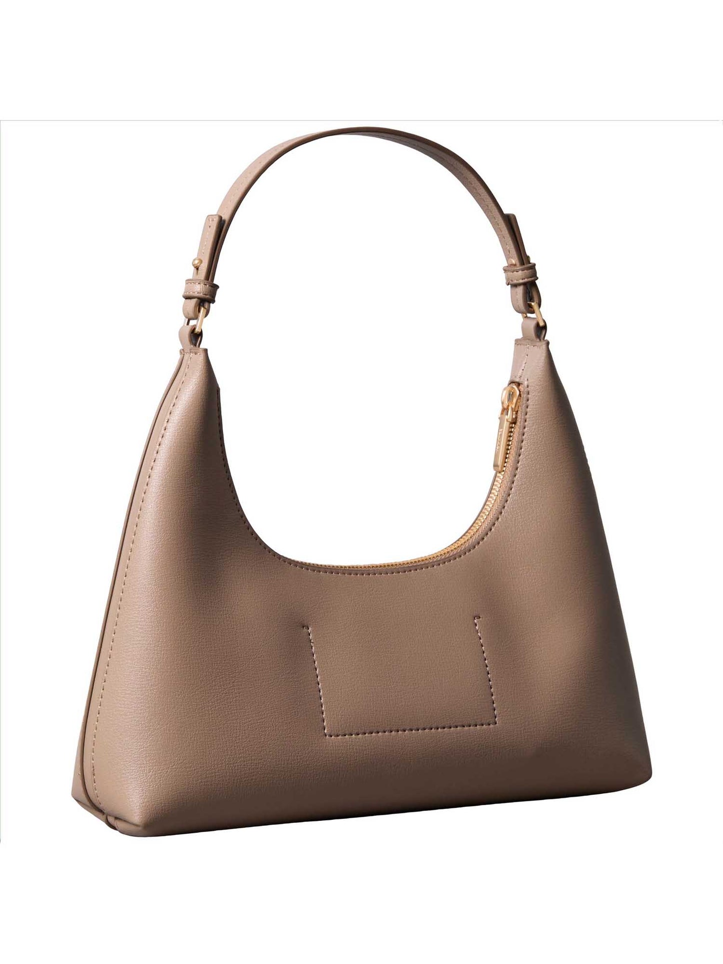 Borsa mezza luna Calvin Klein fango in similpelle da donna