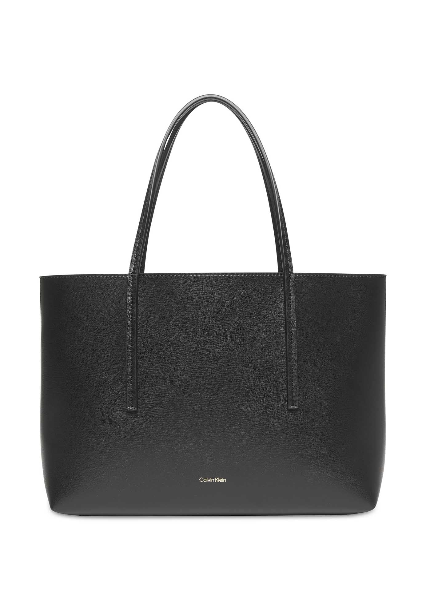 Calvin Klein Logo Small Tote, borsa tote nera da donna