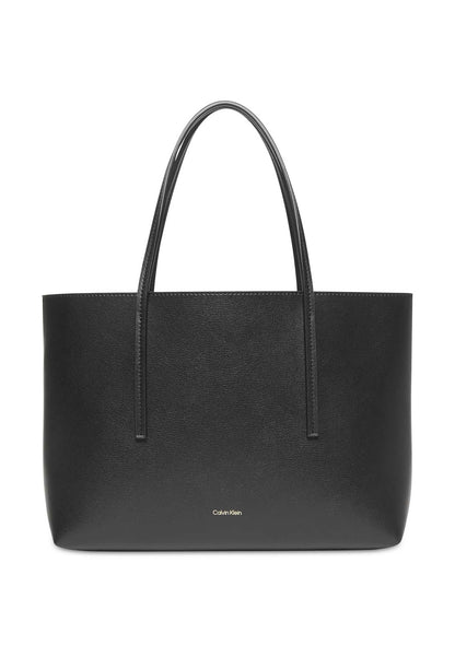 Calvin Klein Logo Small Tote, borsa tote nera da donna