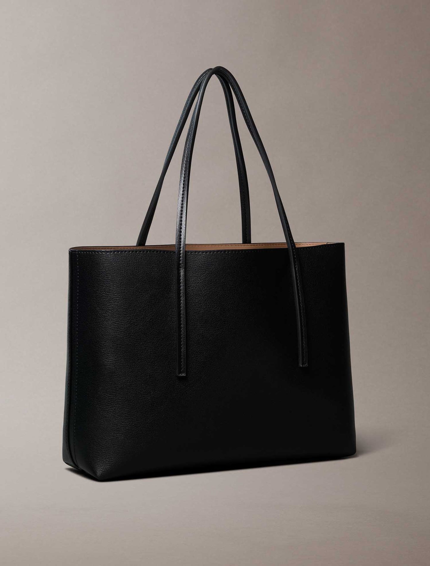Calvin Klein Logo Small Tote, borsa tote nera da donna