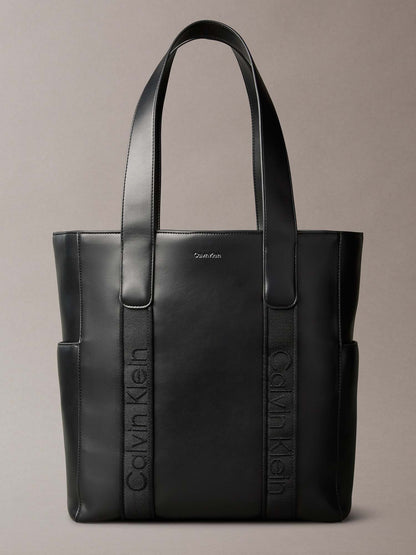 BORSA TOTE STRAP CALVIN KLEIN JEANS DA DONNA NERO