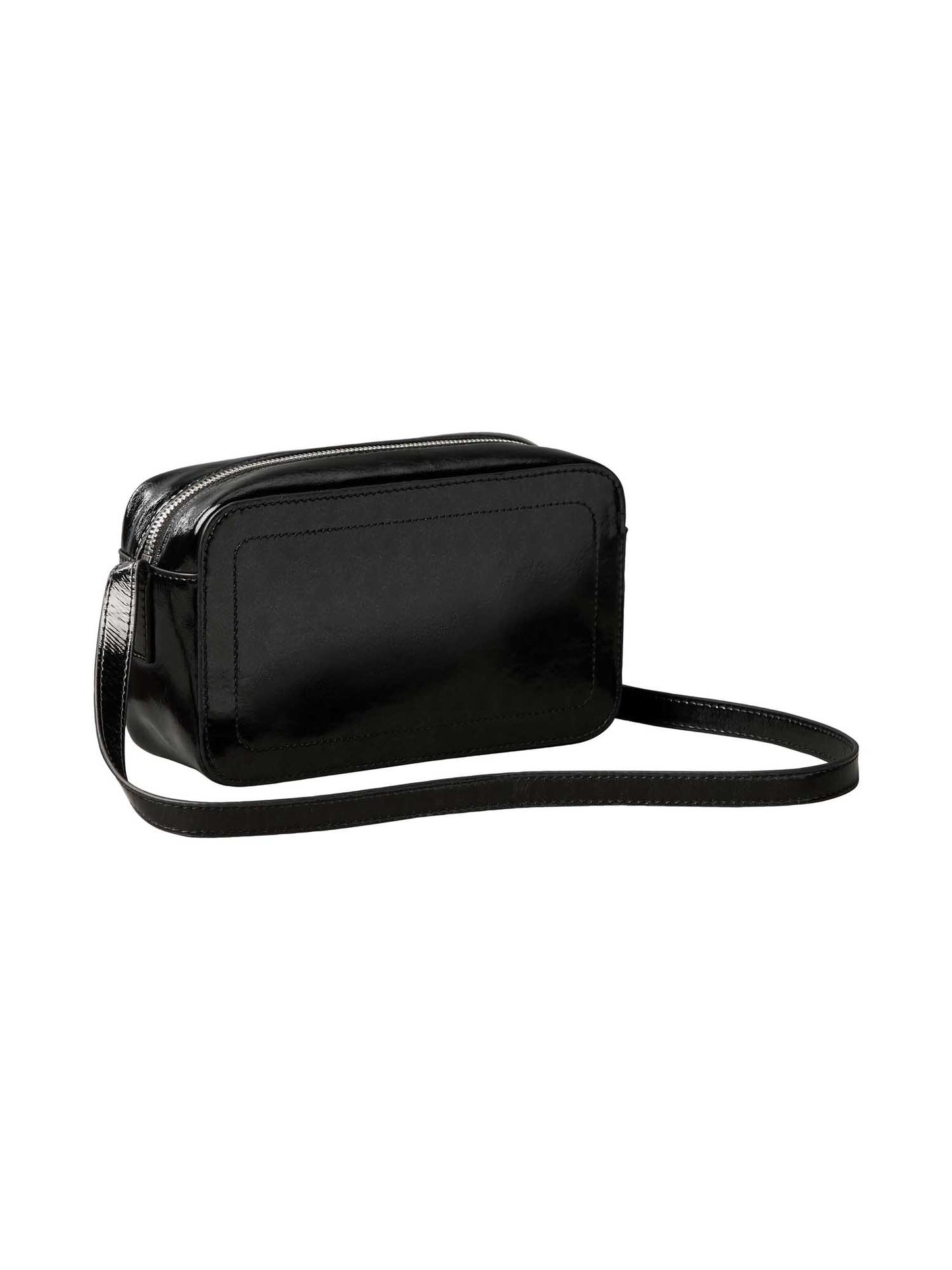 Calvin Klein Metallic Camera Bag, borsa nera da donna elegante e versatile