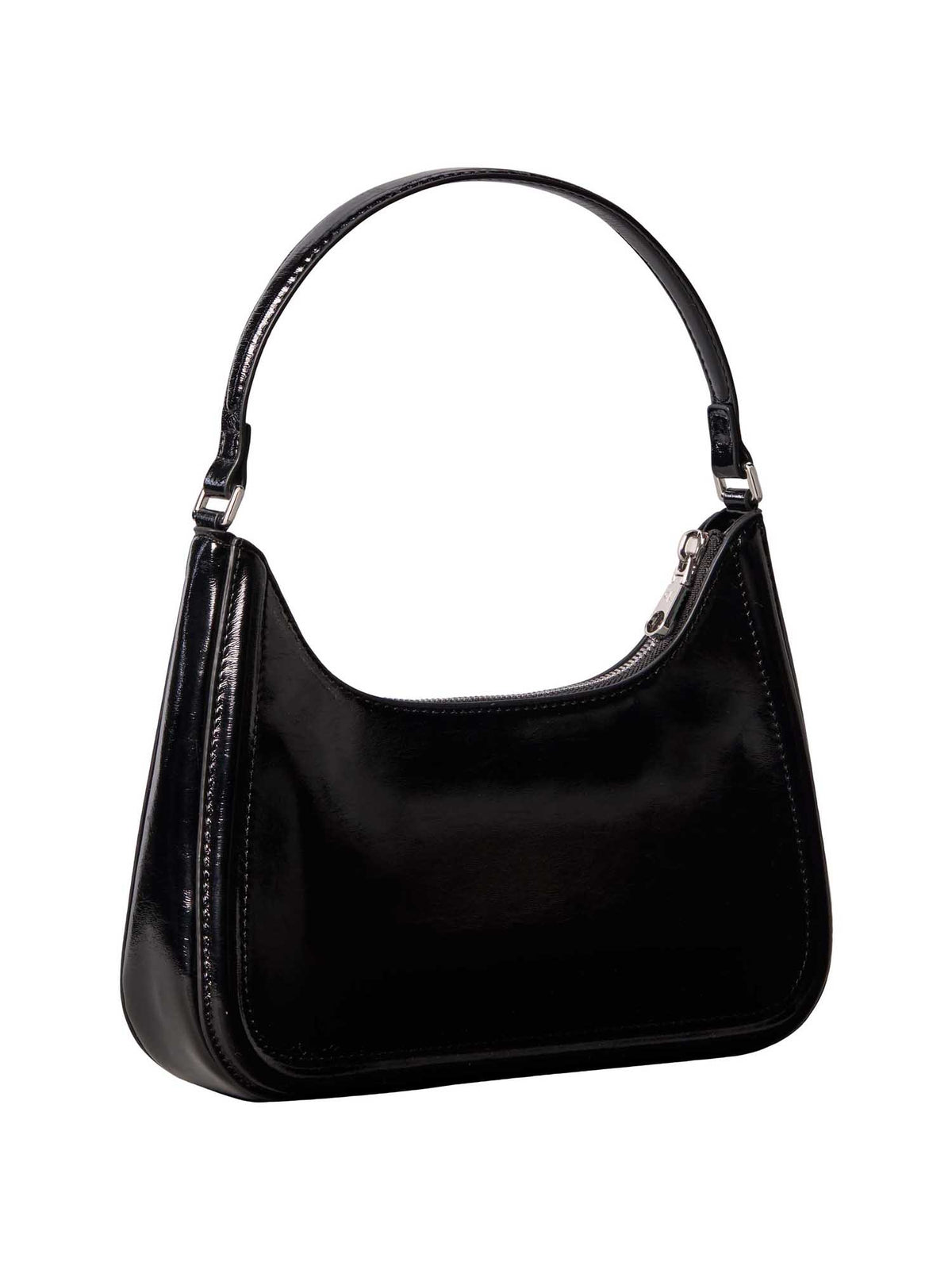 Ck metallic shoulder borsa da unisex nero