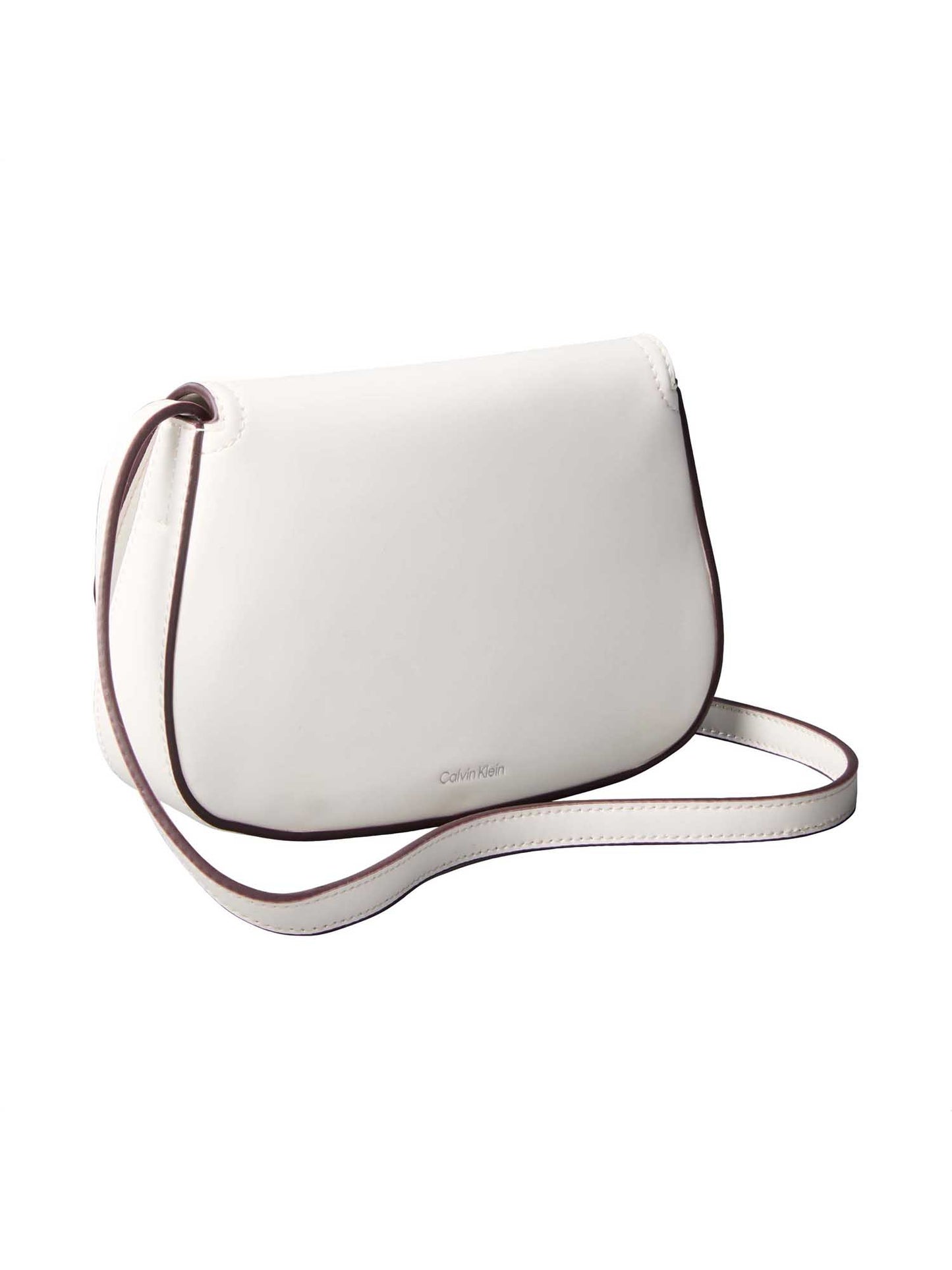 Borsa bianca Calvin Klein Flap Camera Bag da donna elegante e versatile