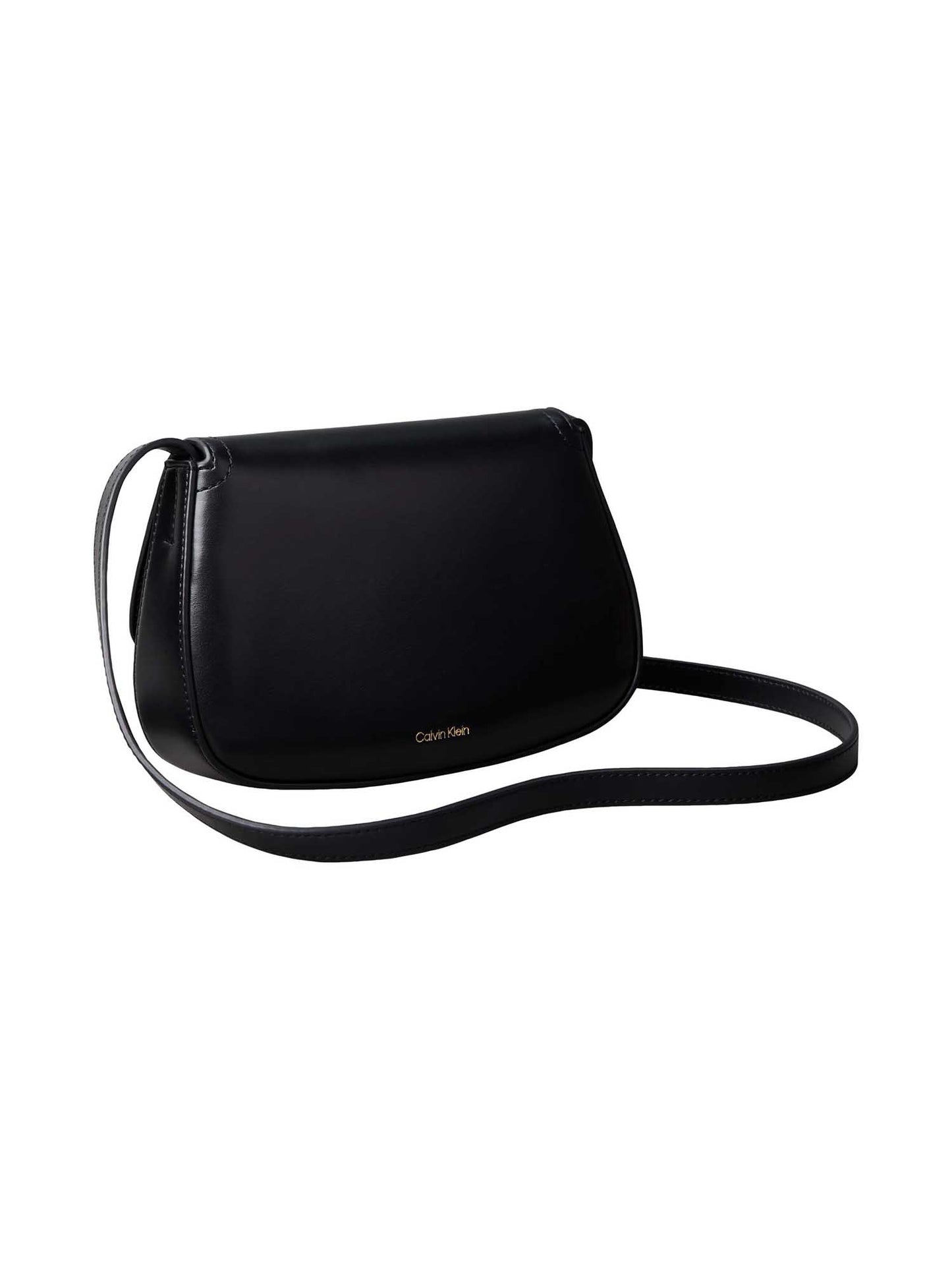 Borsa nera Calvin Klein Flap Camera Bag elegante da donna