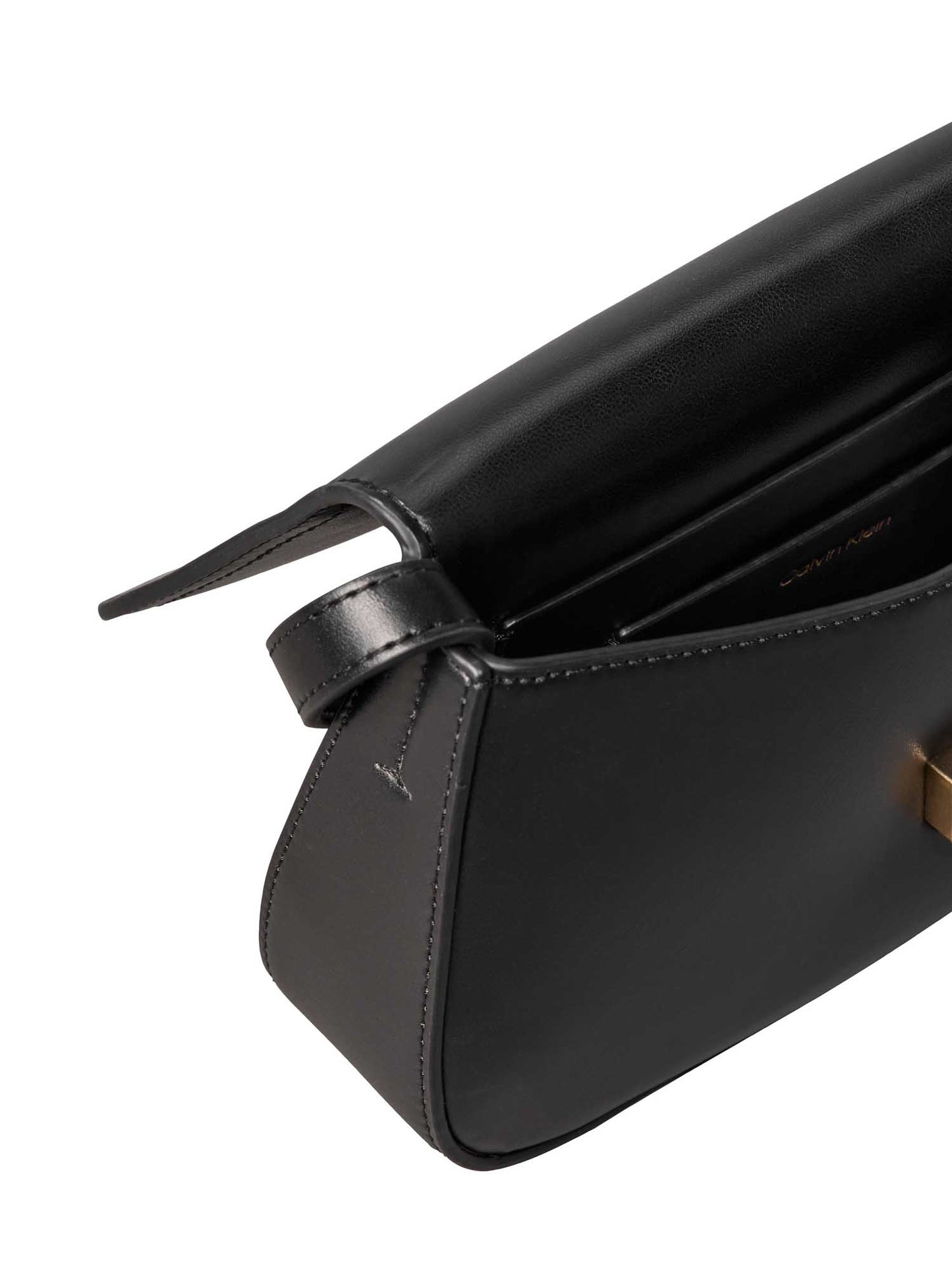 Borsa nera Calvin Klein Flap Camera Bag elegante da donna