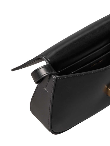 Borsa nera Calvin Klein Flap Camera Bag elegante da donna