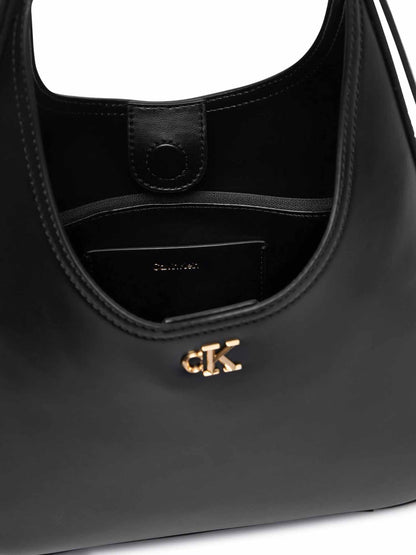 Calvin Klein CK Medium Shoulder, borsa da unisex adulto nera