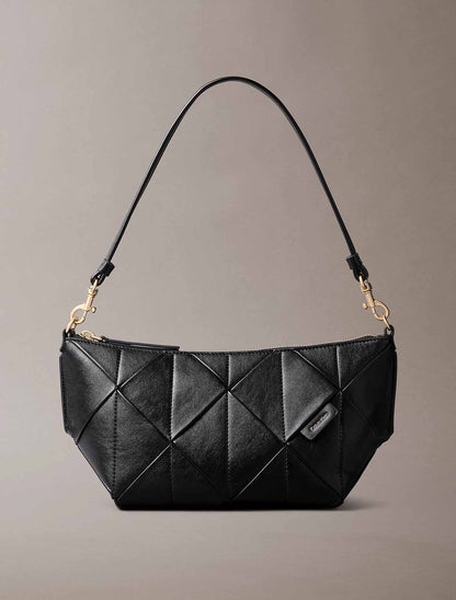 Calvin Klein Woven Shoulderbag, borsa da unisex adulto nera