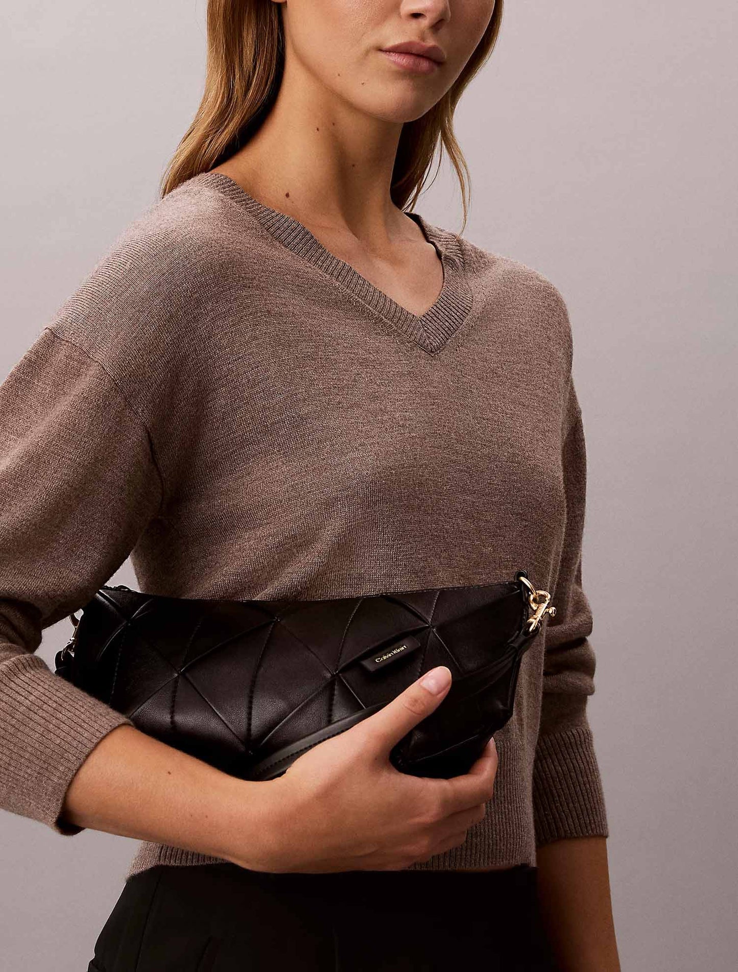 Calvin Klein Woven Shoulderbag, borsa da unisex adulto nera