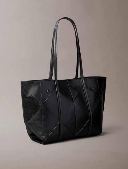 Calvin Klein Woven Medium Carryall, borsa unisex adulto nera
