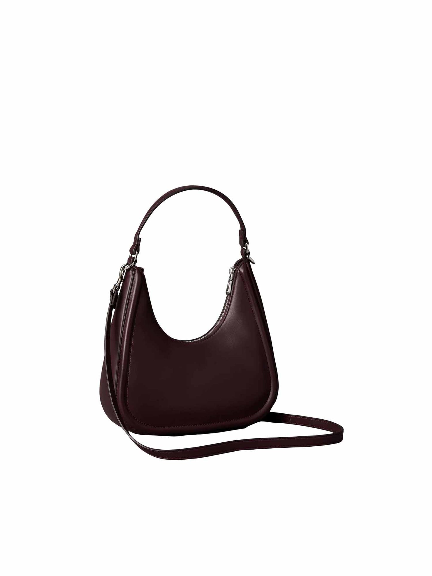 Calvin Klein Bold CK Small Crescent Bag, borse da unisex adulto bordeaux