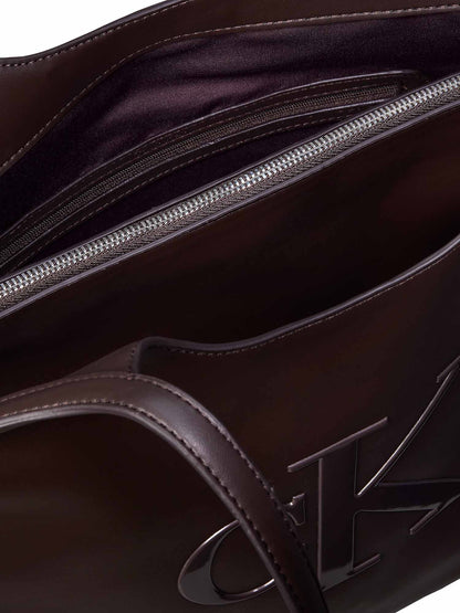 Calvin Klein CK Bold Shopper, borsa da unisex adulto marrone