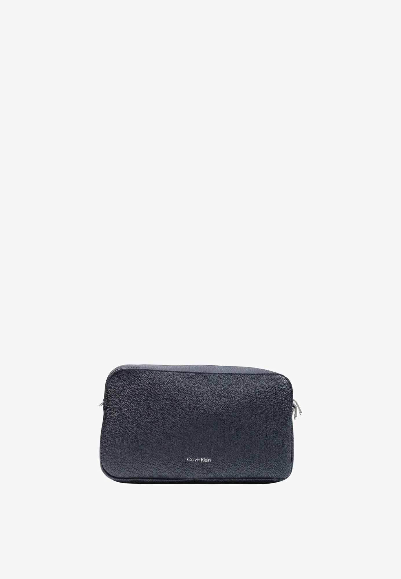 Calvin Klein Webbing 2x Strap Lg Camera Bag, borsa da unisex adulto nera