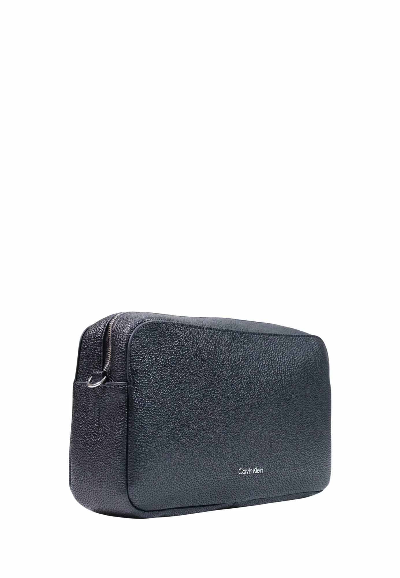 Calvin Klein Webbing 2x Strap Lg Camera Bag, borsa da unisex adulto nera