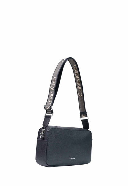 Calvin Klein Webbing 2x Strap Lg Camera Bag, borsa da unisex adulto nera