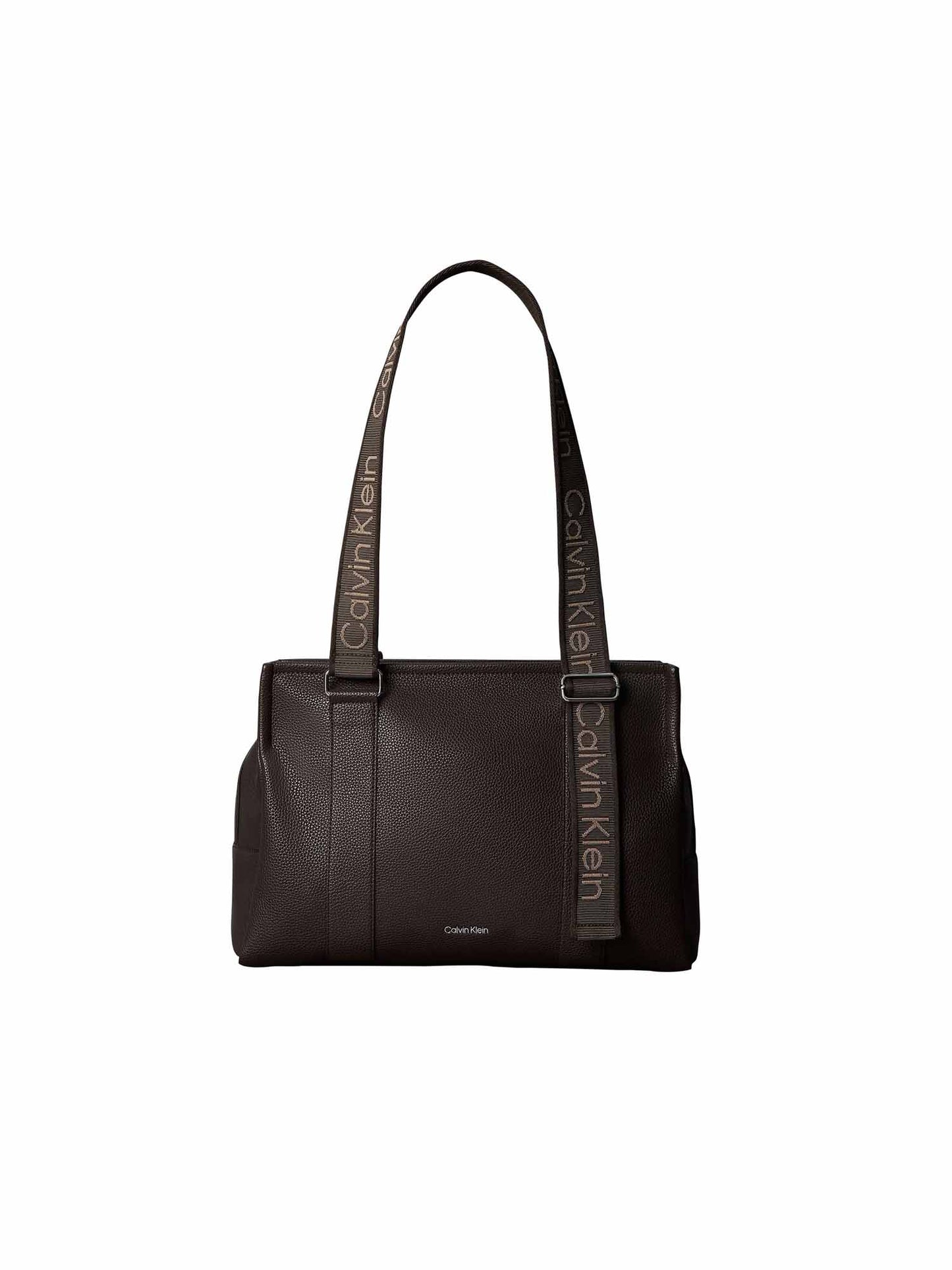 Calvin Klein Webbing Tote, borsa da unisex adulto marrone