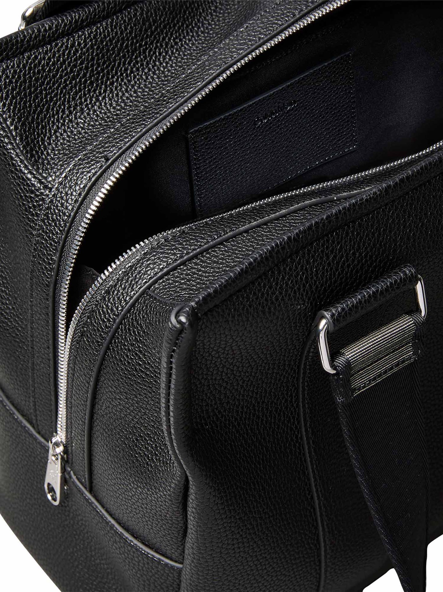 Calvin Klein Webbing Adj Strap Tote, borsa da unisex adulto nero
