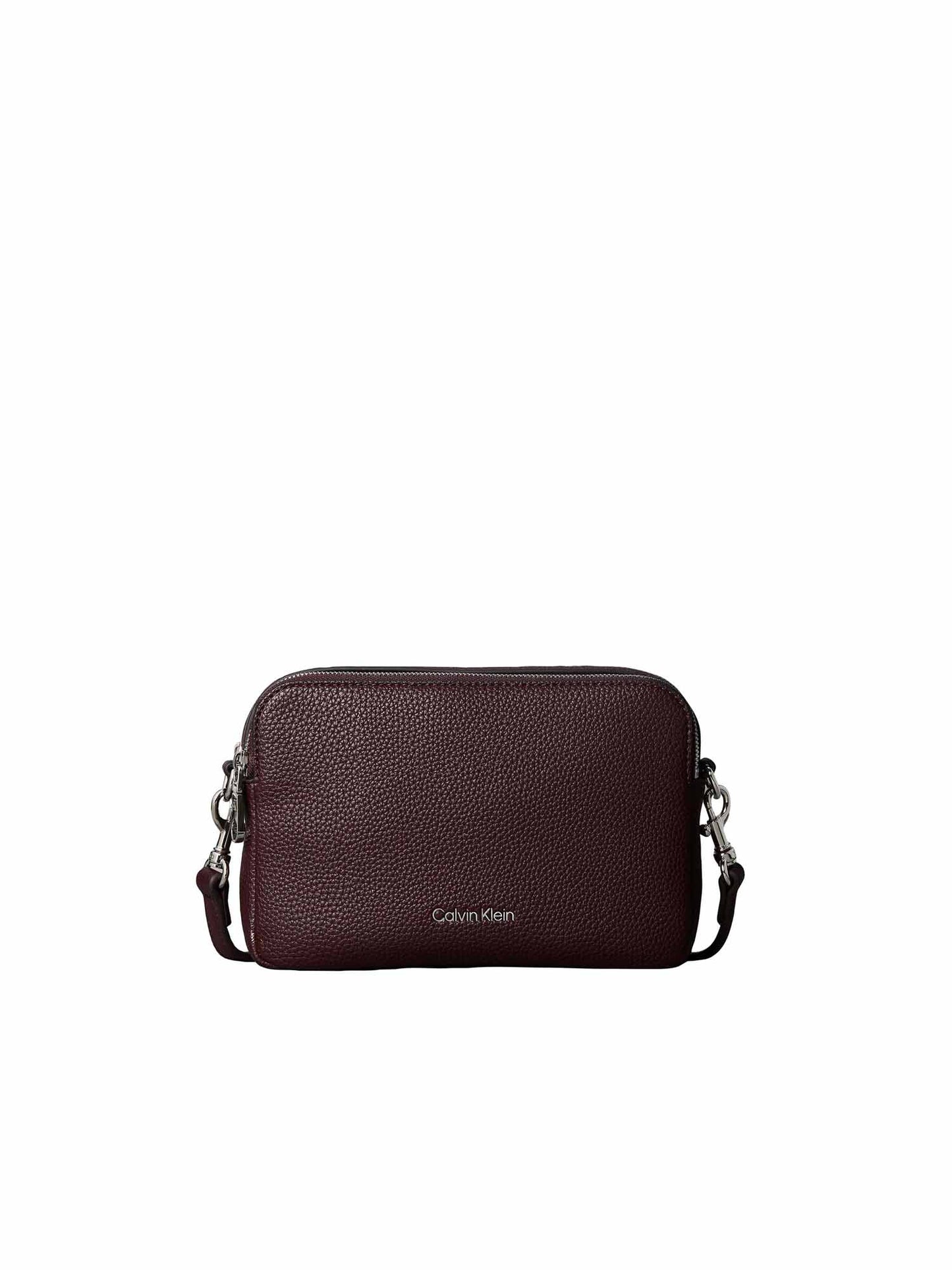 Calvin Klein Webbing 2X Strap Camera Bag, borsa da unisex adulto bordeaux