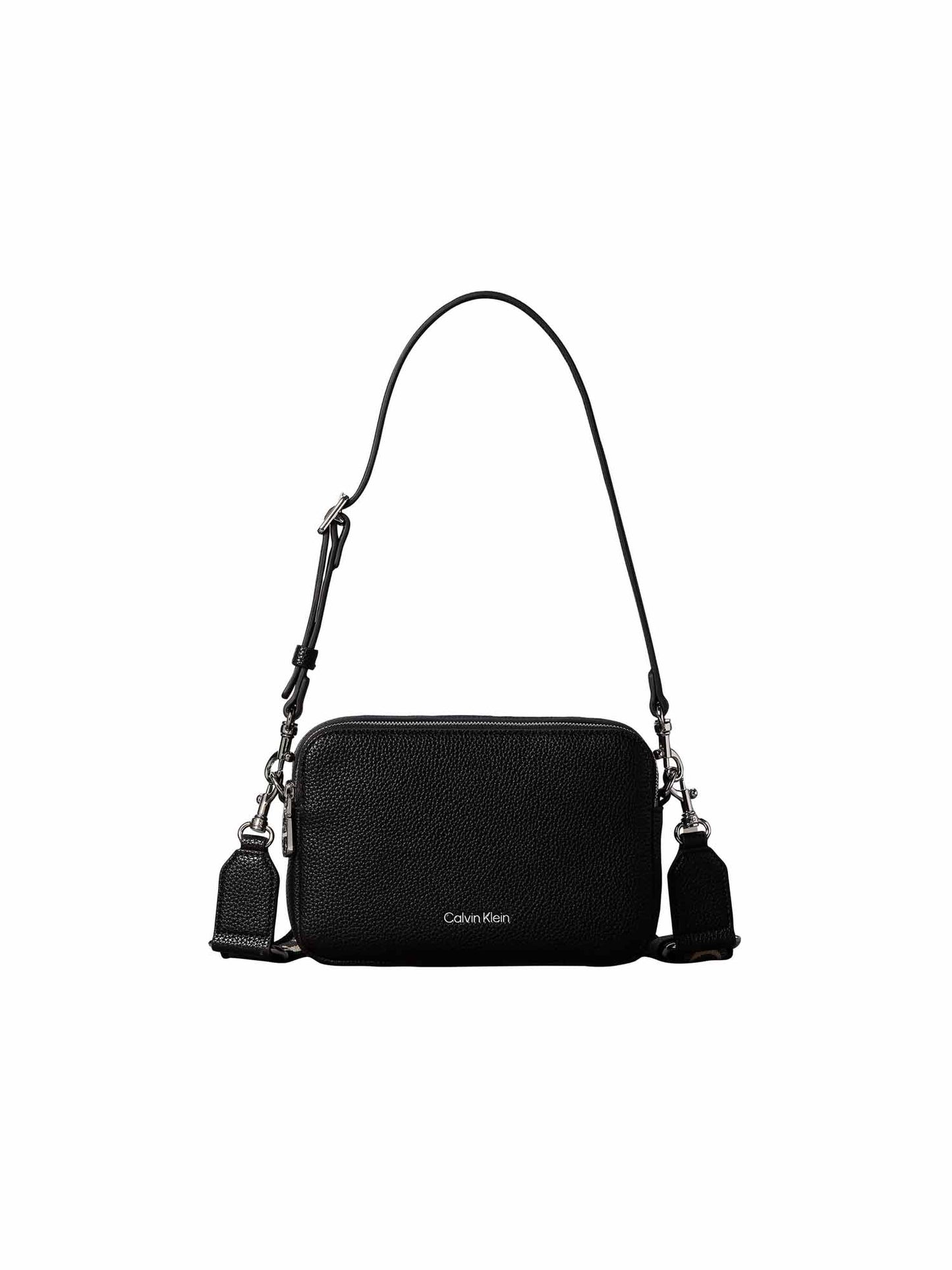 Calvin Klein Webbing 2x Strap Camera Bag, borsa da unisex adulto nero
