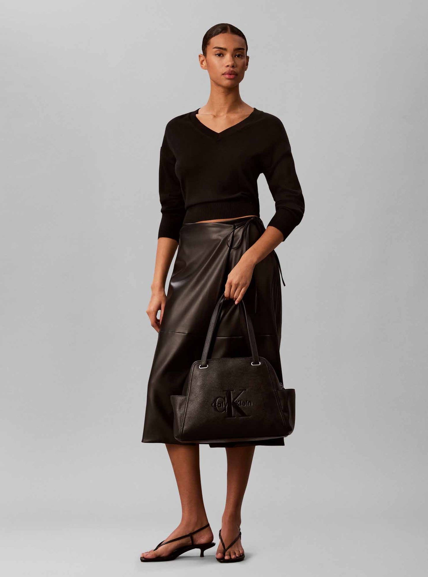 Calvin Klein CK Pocket Tote, borsa da unisex adulto nera