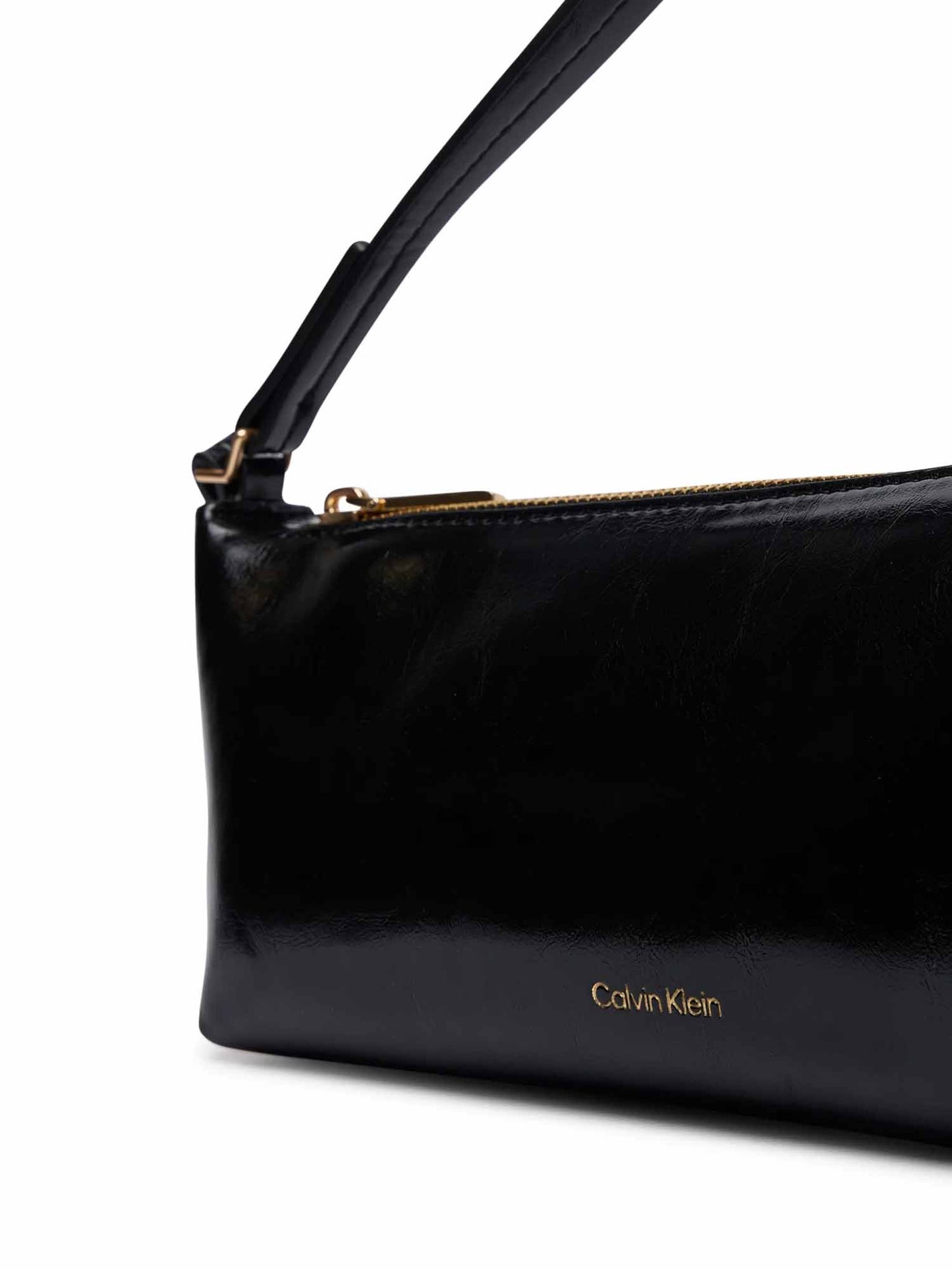 Calvin Klein Foil Logo Glossy, borsa da unisex adulto nero