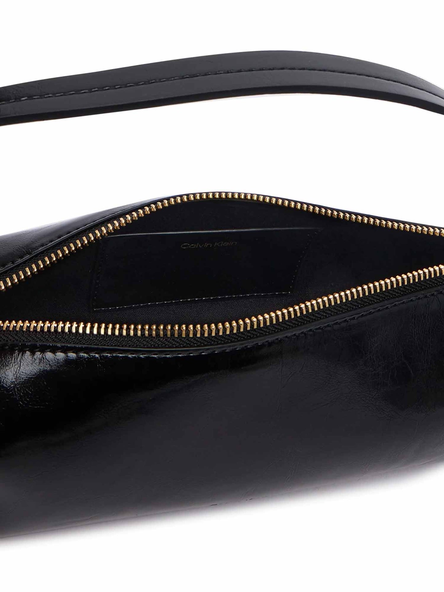 Calvin Klein Foil Logo Glossy, borsa da unisex adulto nero