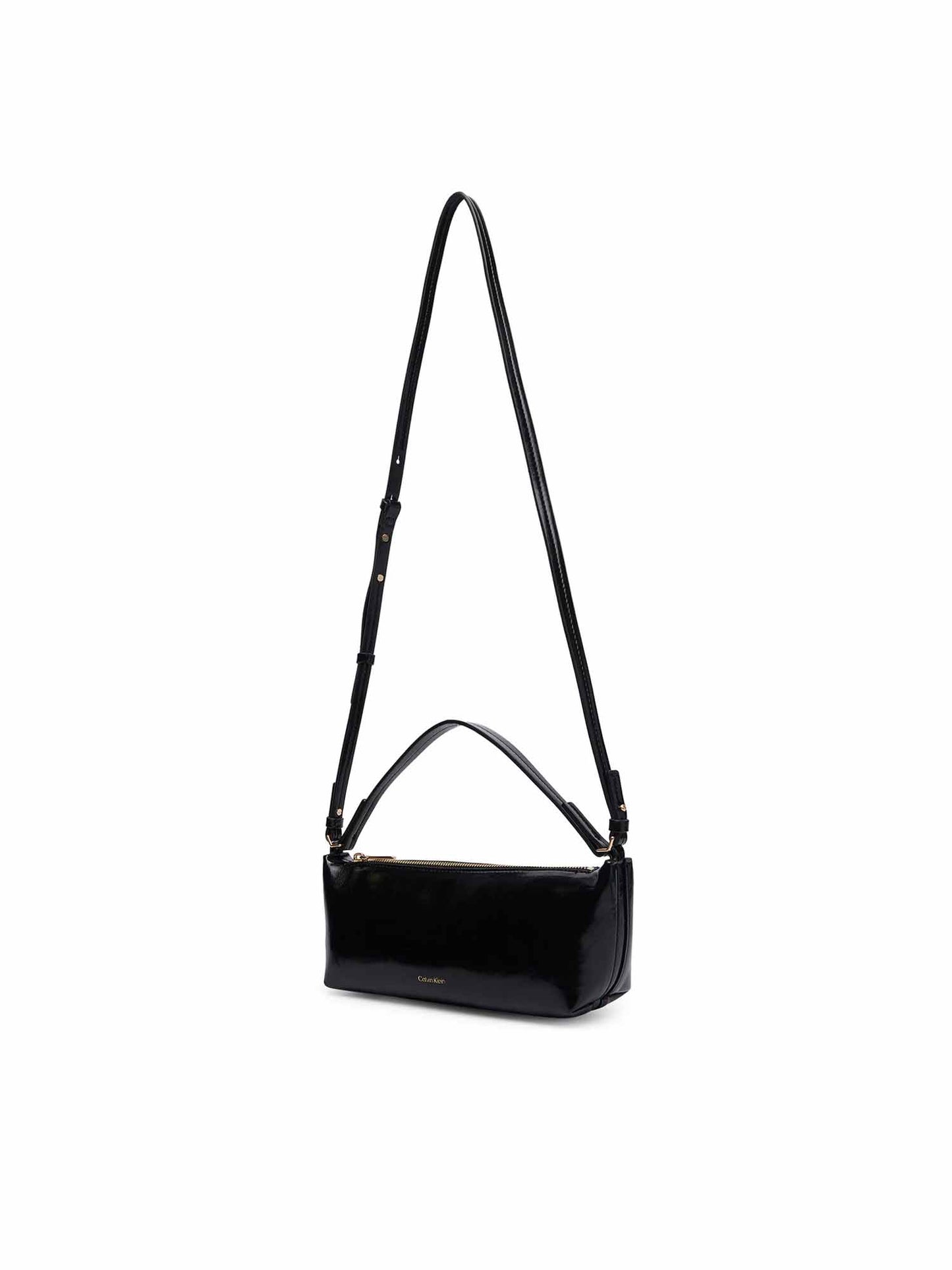 Calvin Klein Foil Logo Glossy, borsa da unisex adulto nero