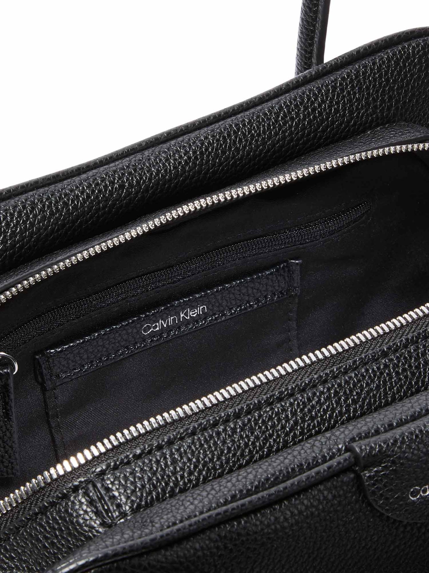 Calvin Klein Emblem Trio Pebble, borsa da unisex adulto nera